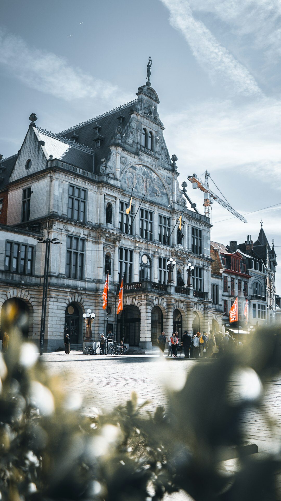 Business professionals shaking hands after a meeting in Belgium